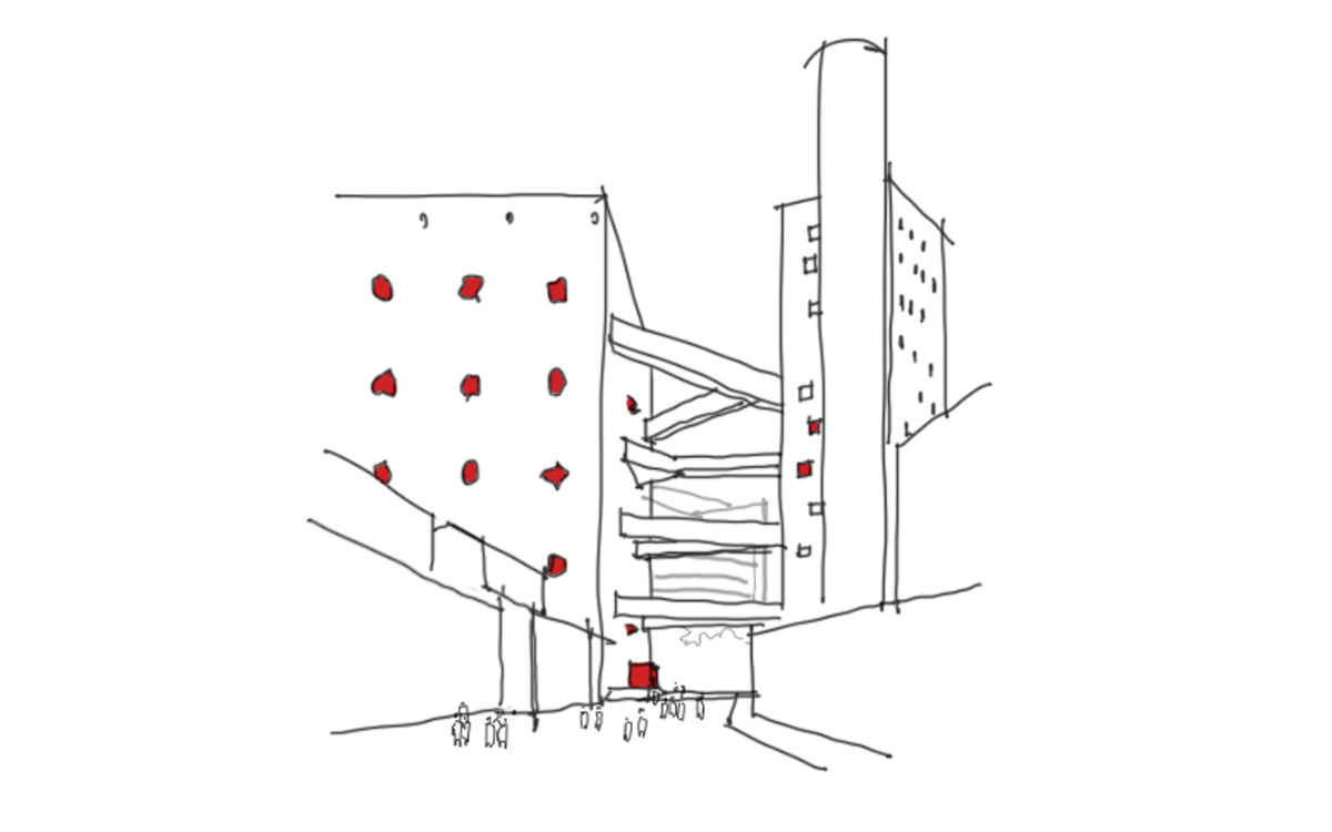 croquis sesc arquiteta lina bo bardi